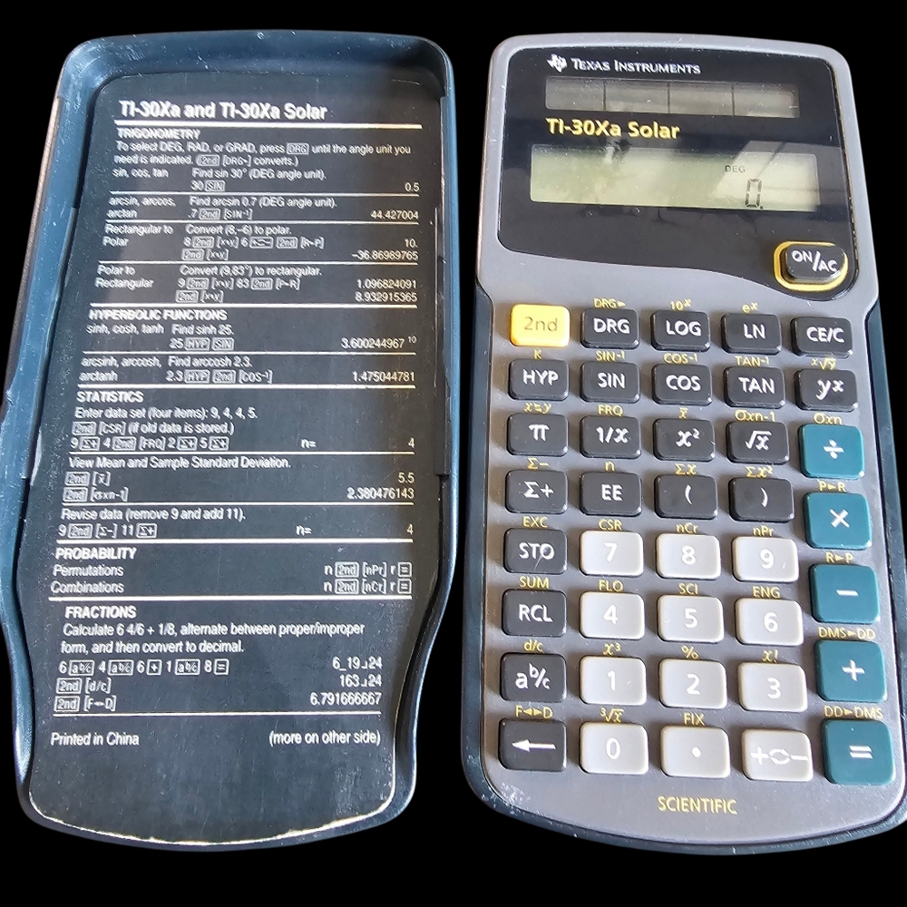 Texas Instruments TI-30Xa Solar Calculator - Picture 2 of 12